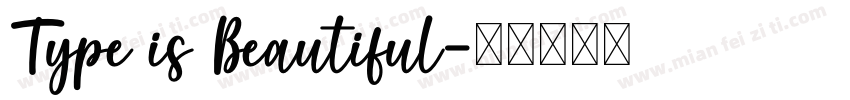 Type is Beautiful字体转换
